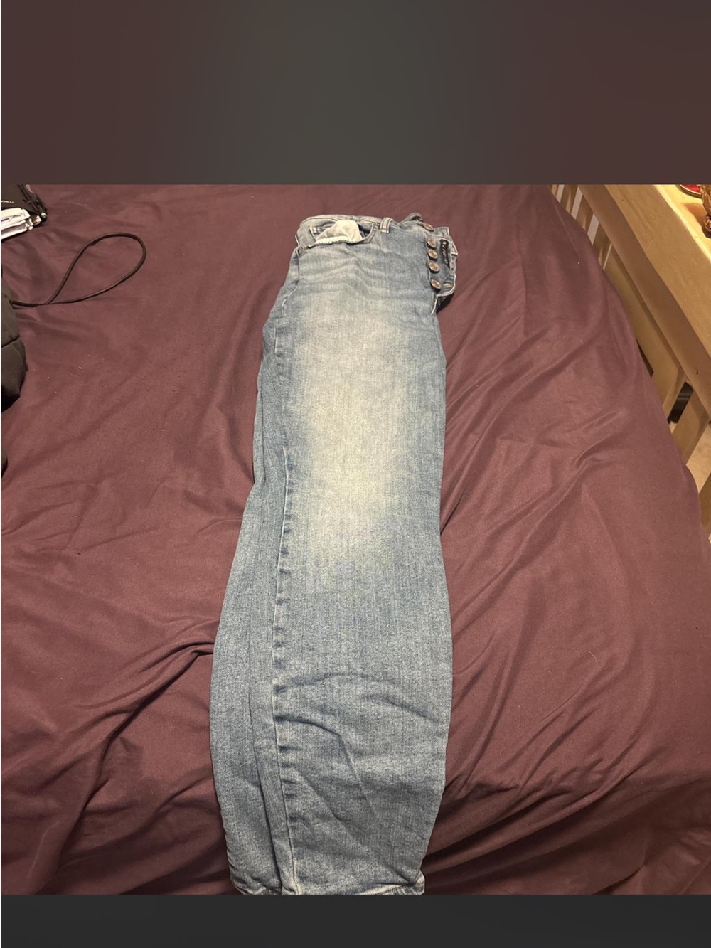Women’s Light Blue Lucky Brand Skinny Button-Fly Jeans - Picture 2 of 3